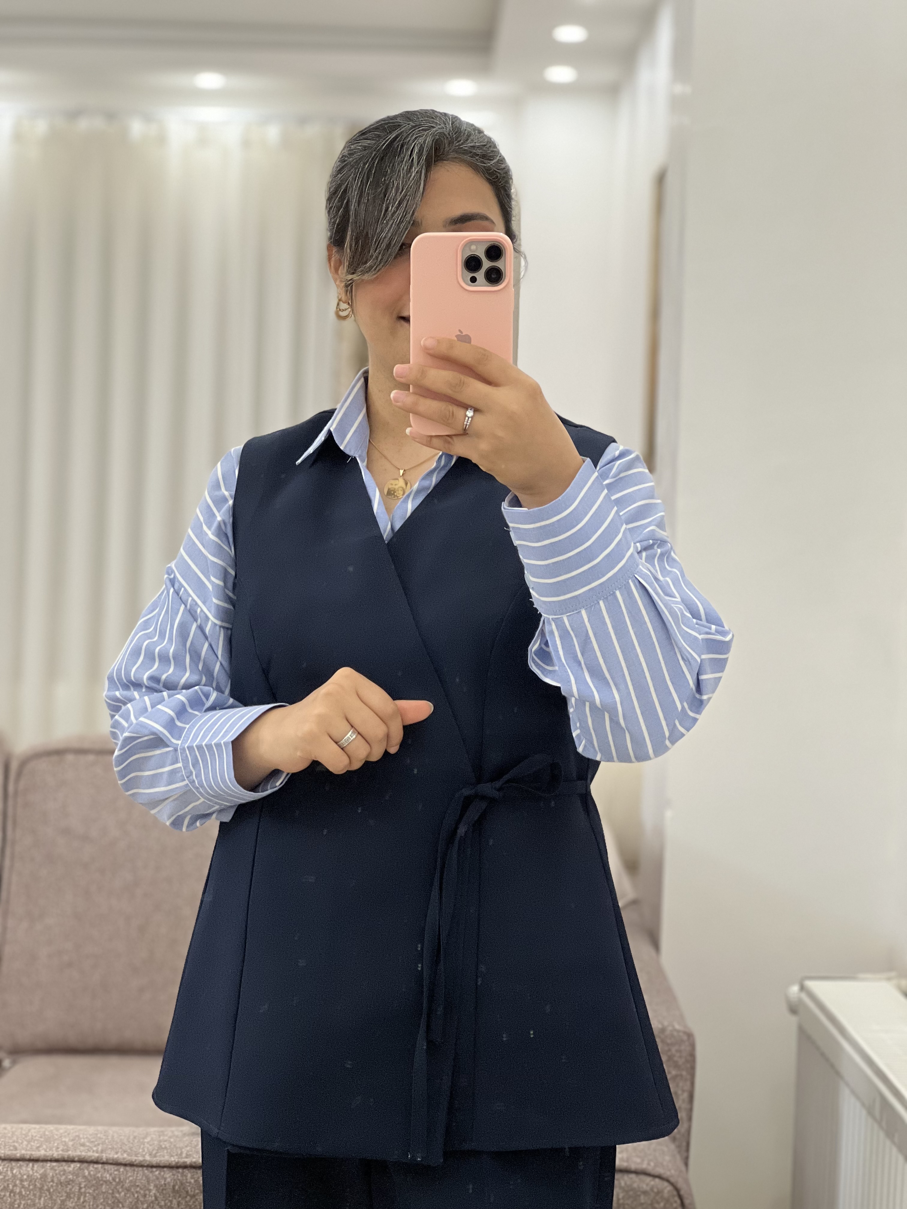 ست وست و شلوار زنانه کرپ جانا